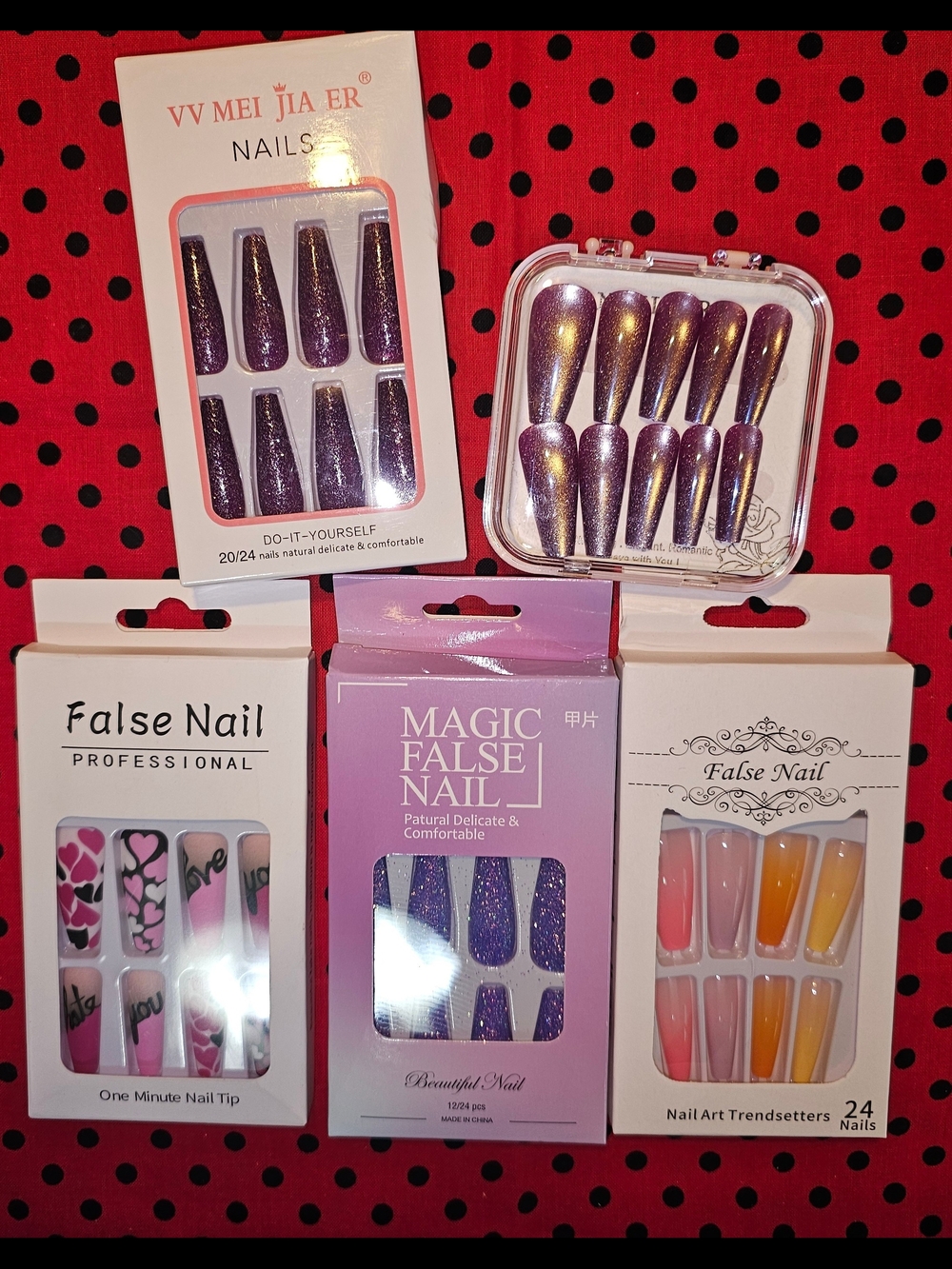 💜PURPLE LOVERS💜 Press On Nails Bundle NEW